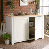 York street 2 Seater Aldrich Kitchen Island &amp; Stool Set