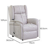 York street Saule Electric Recliner Armchair