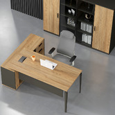 York street Allen L-Shaped Executive Desk