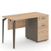 York street Allen 2 Drawer Computer Desk