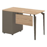 York street Allen 2 Drawer Computer Desk