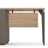 York street Allen 2 Drawer Computer Desk