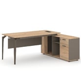 York street Allen L-Shaped Executive Desk