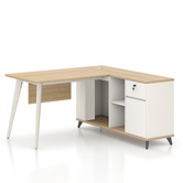 York street Nolan 140cm L-Shaped Executive Desk