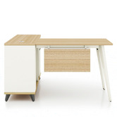York street Nolan 140cm L-Shaped Executive Desk