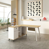 York street Nolan 140cm L-Shaped Executive Desk