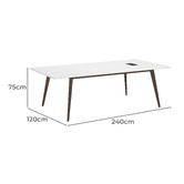 York street Nolan 240cm Meeting Table