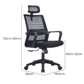 York street Azriel High Back Office Chair with Headrest