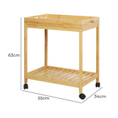 York street Vihaan Kitchen Serving Cart