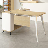 York street Nolan 140cm L-Shaped Executive Desk