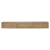 York street Ashca Wall-Mounted Rattan Entertainment Unit