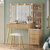 York street 2 Piece Verto Dressing Table &amp; Stool Set