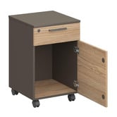 York Street Allen 1 Drawer 1 Door Mobile Pedestal