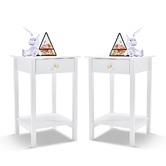 York street White Felise Bedside Tables