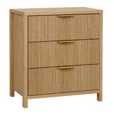 York Street Zaire 3 Drawer Bedside Table