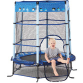 Action Sports 4.5ft Kids' Blue Heroes Safety Trampoline