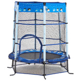Action Sports 4.5ft Kids' Blue Heroes Safety Trampoline