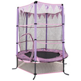 Action Sports 4.5ft Purple Unicorn Safety Trampoline