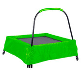 Action Sports Kids' Green Rectangular Trampoline with Handle