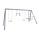 Action Sports 4 Piece Outdoor Action Swing &amp; Seesaw Set
