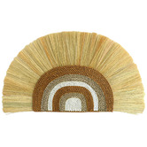 La Abode Natural Rainbow Rayung &amp; Seagrass Wall Hanging