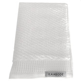 La Abode Snow Luna Herringbone Cotton Bathroom Towels
