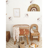 La Abode Natural Rainbow Rayung &amp; Seagrass Wall Hanging