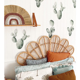 La Abode Natural Rainbow Rayung &amp; Seagrass Wall Hanging