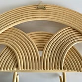 La Abode Rainbow Rattan Wall Hanging Rack