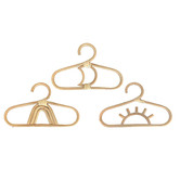 La Abode 3 Piece Rattan Baby Clothes Hanger Set