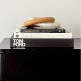 La Abode Chain Teak Wood &amp; Capiz Shell Sculpture