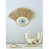 La Abode Evil Eye Rayung &amp; Capiz Shell Wall Accent