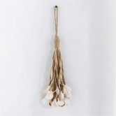 La Abode Hemp Rope &amp; Shell Hanging Decor