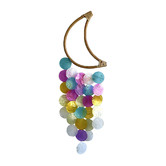 La Abode Multi-Coloured Rattan &amp; Capiz Shell Wall Accent