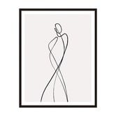 Printhouse Collective Line Girl 1 Framed Wall Art
