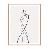 Printhouse Collective Line Girl 1 Framed Wall Art