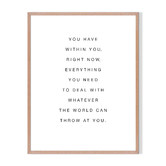 Printhouse Collective Within You Framed Printed Wall Art