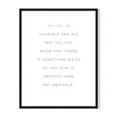 Printhouse Collective Believe Framed Printed Wall Art