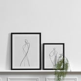 Printhouse Collective Line Girl 1 Framed Wall Art