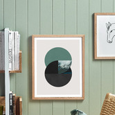 Printhouse Collective Emerald Dichotomy Framed Wall Art
