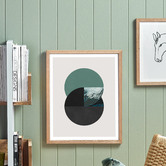 Printhouse Collective Emerald Dichotomy Framed Wall Art