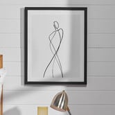 Printhouse Collective Line Girl 1 Framed Wall Art
