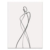 Printhouse Collective Line Girl 1 Framed Wall Art