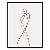 Printhouse Collective Line Girls Framed Printed Wall Art Diptych