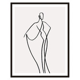 Printhouse Collective Line Girls Framed Printed Wall Art Diptych