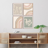Printhouse Collective Over the Rainbow Framed Printed Quadriptych