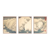Printhouse Collective Japanese Mountain Framed Printed Wall Art Triptych