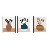 Printhouse Collective Decorative Vases Framed Printed Wall Art Triptych