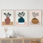 Printhouse Collective Decorative Vases Framed Printed Wall Art Triptych