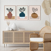 Printhouse Collective Decorative Vases Framed Printed Wall Art Triptych